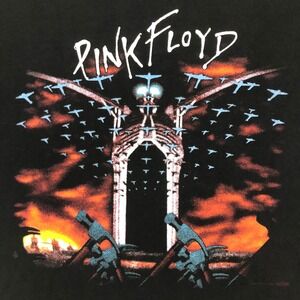 Pink Floyd‎ The Wall T Shirt Black Graphic Print Concert Tour Size Medium